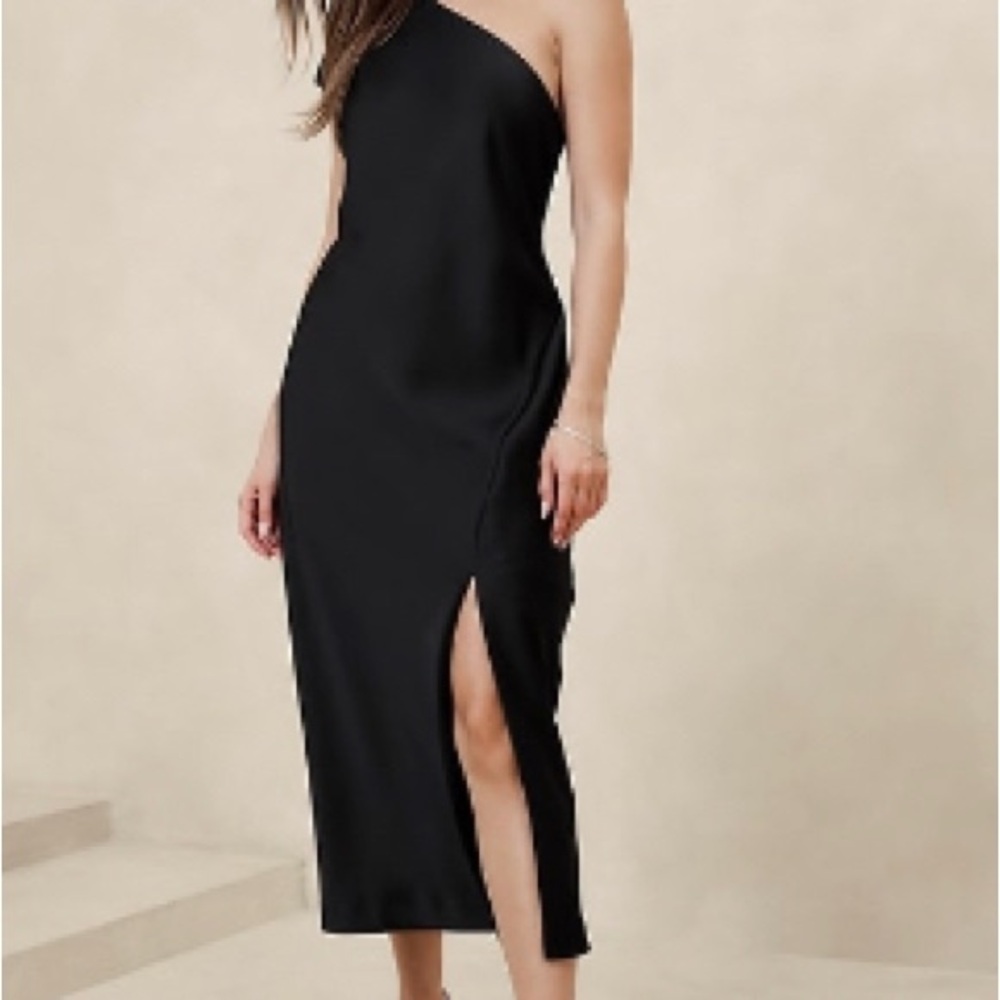 Elegant Black One-Shoulder Wedding Guest Dress